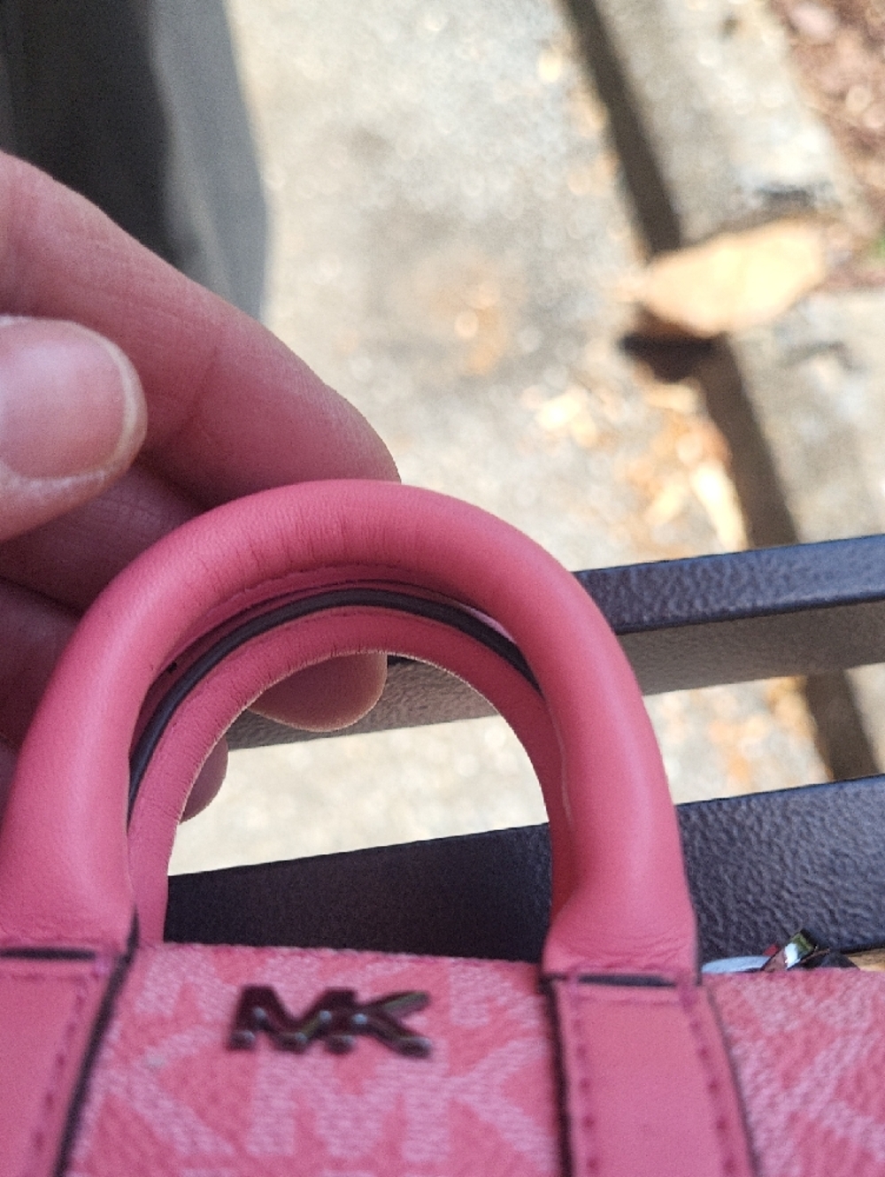 Michael Kors Coral Pink Mini Barrel Satchel - Picture 5 of 12